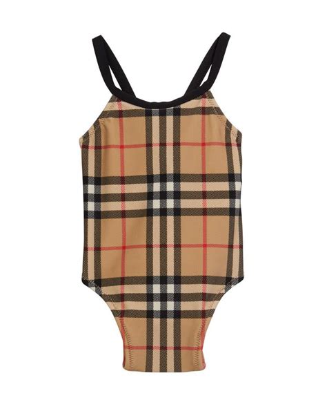 burberry crina check one-piece swimsuit|Burberry Girl's Crina Signature Check One.